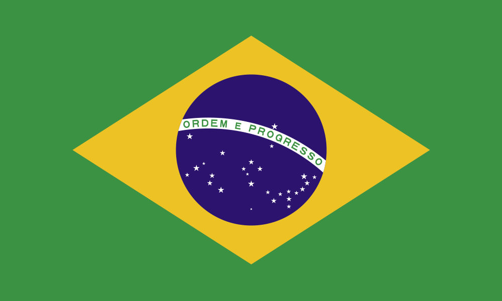 LED Backlit World Flag – Brazil (BRA)