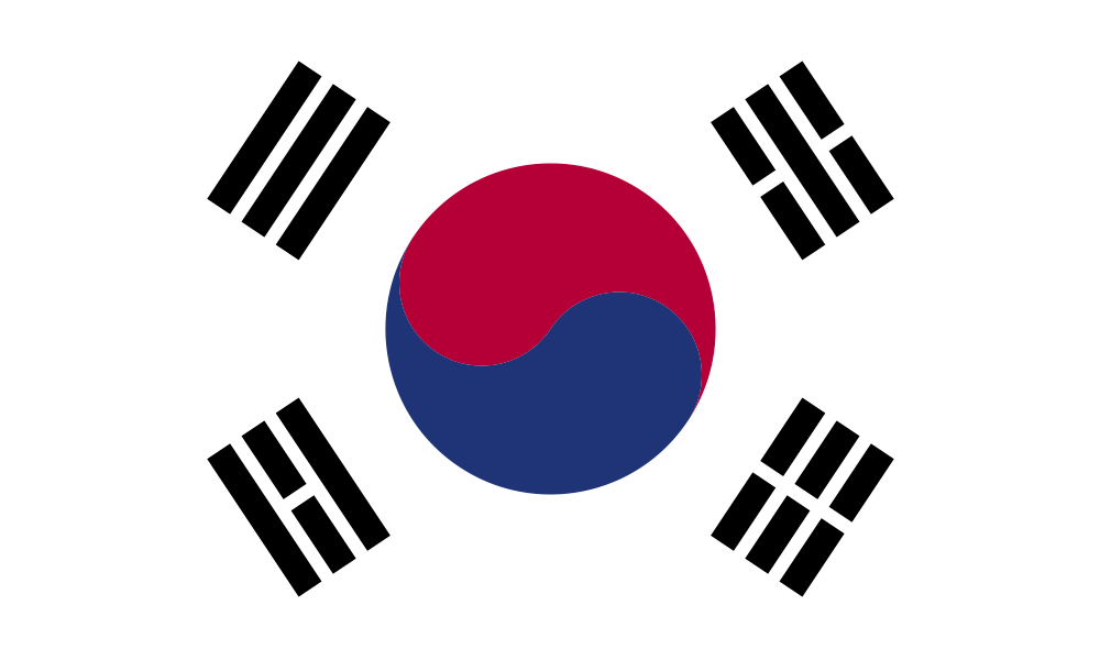 LED Backlit World Flag – Korea (KOR)