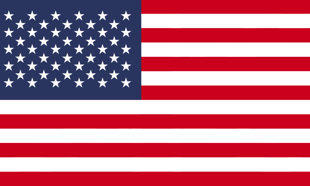 LED Backlit World Flag – United States (USA)