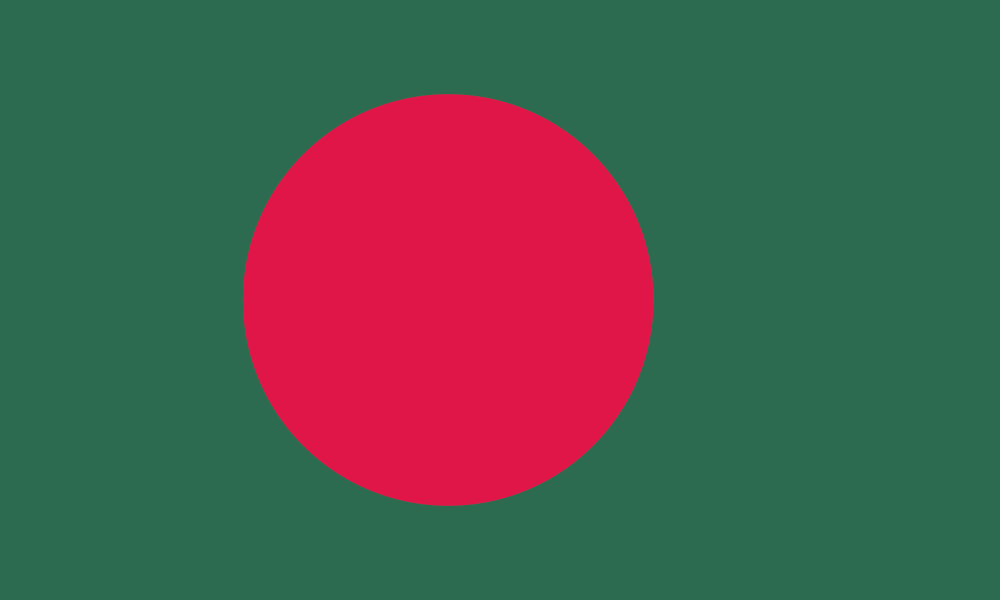 LED Backlit World Flag – Bangladesh (BGD)