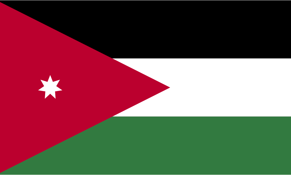 LED Backlit World Flag – Jordan (JOR)