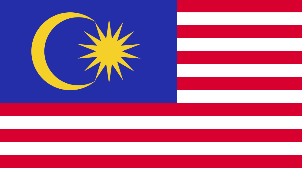 LED Backlit World Flag – Malaysia (MYS)